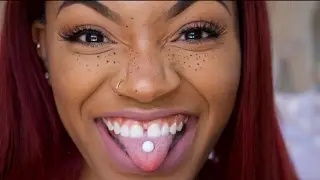 How to Fake 7 Piercings in Minutes ! | tongue , nose , belly button UNDER 5.00!!