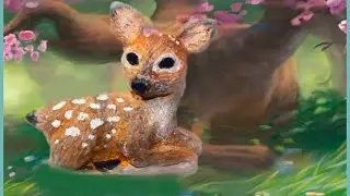 How to male the deer brooch 🌸 Polymer clay tutorial