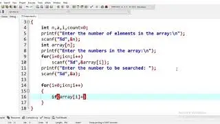 C Program to implement Linear Search || Coding Guide for Beginners|| 