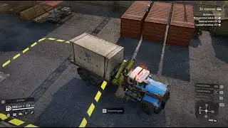 SnowRunner. Таймыр, болота. За горизонт, контейнер. Без комментариев!