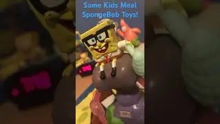 SpongeBob Kids Meal Toys!🧽🫧 #spongebob #spongebobsquarpants #youtubeshorts #shorts