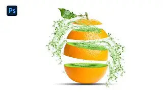 Photoshop manipulation tutorial | photoshop tutorial | orange slices