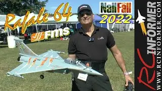 FMS RAFALE 64mm Maiden, 4 flights with Gear, ordnance, and hand launch MOD at Nall in the Fall 2022