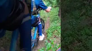 Приехали на пантрек. Съехал с жёсткой горки