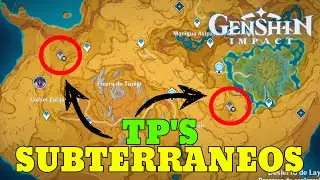 Los 2 TP SUBTERRANEOS de la NUEVA ZONA del DESIERTO ✨ Genshin Impact 3.6