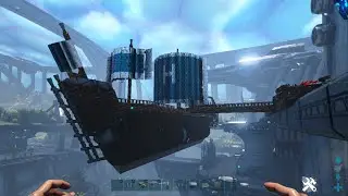 ark flying pirate ship build with magic sails