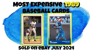 1989 Most Expensive eBay Sales Baseball Cards - July 2024