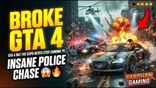 I BROKE GTA 4 WITH THIS INSANE POLICE CHASE 😱🔥GTA 4 BUT THE CITY WANTS ME DEAD 😱🚨