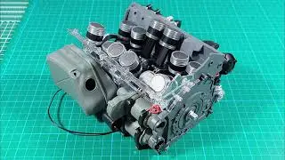 Königstiger Hachette Maybach 12 Zylinder Motor 1:6 Lieferung 37 Ausgabe 145 - 148