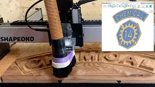 CNC Carved Wooden Sign - Switching to Fusion, Making a Dust Boot, Epoxy Finish