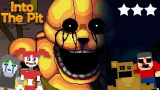 HEARING AFTON GET SPRINGLOCKED... ALL THE SECRET MINIGAMES! - FNAF INTO THE PIT 3 STAR ENDING