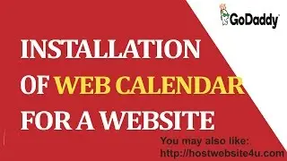 How to setup WEB CALENDAR for your website ?
