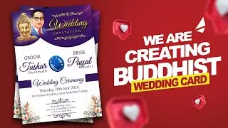 Designing a Stunning Buddhist Wedding Invitation | Photoshop Tutorial