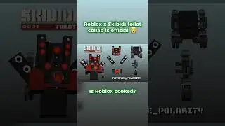 Official Roblox collab with SKIBIDI TOILET 😭🔥 | #roblox #shorts #viral