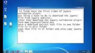 jQuery validation plugin tutorial : Basic validation