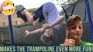 How to Build a Trampoline Skateboard! || Trampoline Skateboard Build + How to do Tricks!