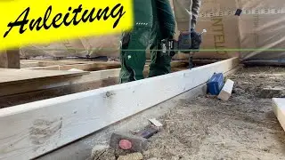 Fußboden ausgleichen, stabil und gerade.