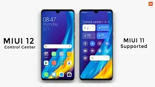 MIUI 12 Control Center Supported No.1 Premium Theme For MIUI 11 Works On All Xiaomi Phones