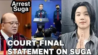 Court Final Statement On Suga Arrest 😱 Suga Going Jail Confirm 😨 BTS Suga Bad News😱  #bts #suga