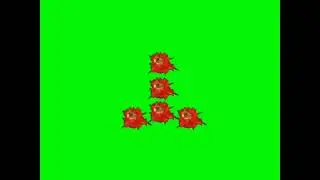 Tomato splat Green Screen