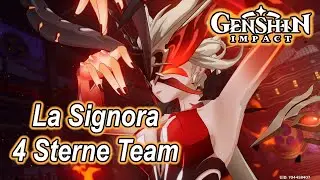 💪Genshin Impact - Boss: La Signora mit einem 4 Sterne Team besiegen! (Free2Play freundlich)💪