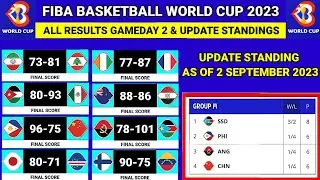 🔴Fiba world cup 2023 Results Today - All Standings Classification 17-32 Round As Of 2 September 2023