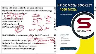 Environment MCQs || Important environment Convention & Protocols ||Allied environment mcqs ||