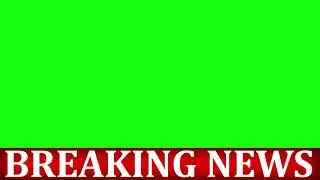 Lower third Green Screen Template For News Channel | Breaking News Animation |Lower BREAKING  WIPE
