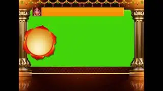 Ganesh chaturthi news template green screen | News background video | news frame green screen video