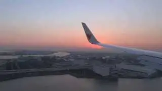 飛行機から撮影したビデオ映像