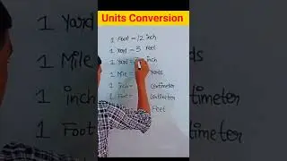 Unit Conversion | Measurements units 