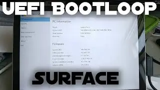 Rescue Surface Pro 4 stuck at UEFI, or when changing SSD