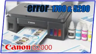 Printer Canon G2000 error 5200 berkedip bergantian 8x | support code 1700 ink absorber full reset