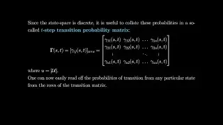Markov Chains 1 - Probability Models for Markov Chains