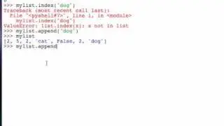 Lists (Part 5) List Methods