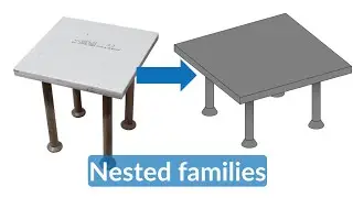 Revit family - Nested families | a bolt family inside a plate family