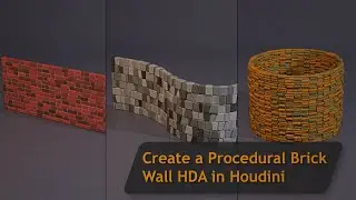 Create a Procedural Brick Wall HDA in Houdini
