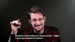 Your Phone Your Life. Edward Snowden. Joe Rogan interview. (Eng&Spa subs on screen)
