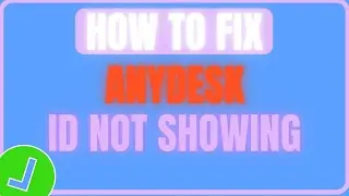 HOW TO FIX ANYDESK ID NOT SHOWING | Fix Anydesk Your Address Not Showing