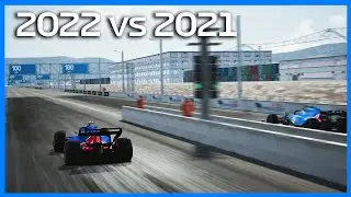 F1 Drag Race (2Km): F1 2022 vs F1 2021 | Assetto Corsa (Mouse Steering)