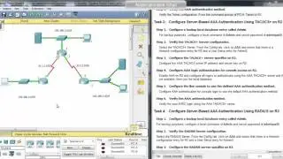 CCNA Security chapter 3 : PTActivity Configure AAA Authentication on CiscoRouters