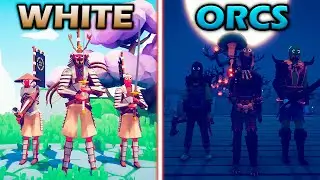 WHITE CLAN vs ORC BARRACKS - Totally Accurate Battle Simulator | TABS