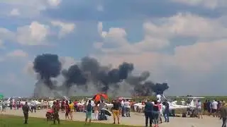 РАЗБИЛСЯ САМОЛЕТ МИГ - 21 В РУМЫНИИ. ПАДЕНИЕ