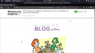 HTTP request smuggling, confirming a TE CL vulnerability via differential .. (Video Solution) | 2020