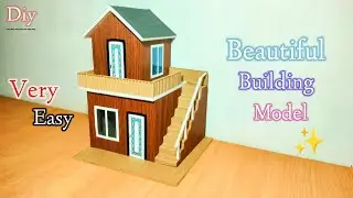 Diy Miniature Cardboard House / Very Easy 😍