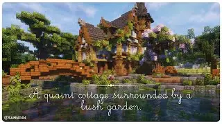 🍃 A quaint cottage surrounded by a lush garden.