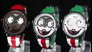 $32.3 Free Shipping Clown Unisex Watch Joker Man watch Clown Dial Woman Watch Funny Clown