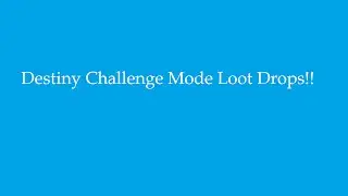 PoE Challenge Mode Loot (Nothing Special) | Destiny