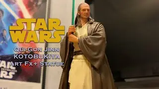 Qui-Gon Jinn Kotobukiya Art FX+ Statue unboxing