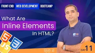 Front end web Development Bootcamp #11  Type of HTML Element | Inline HTML Element